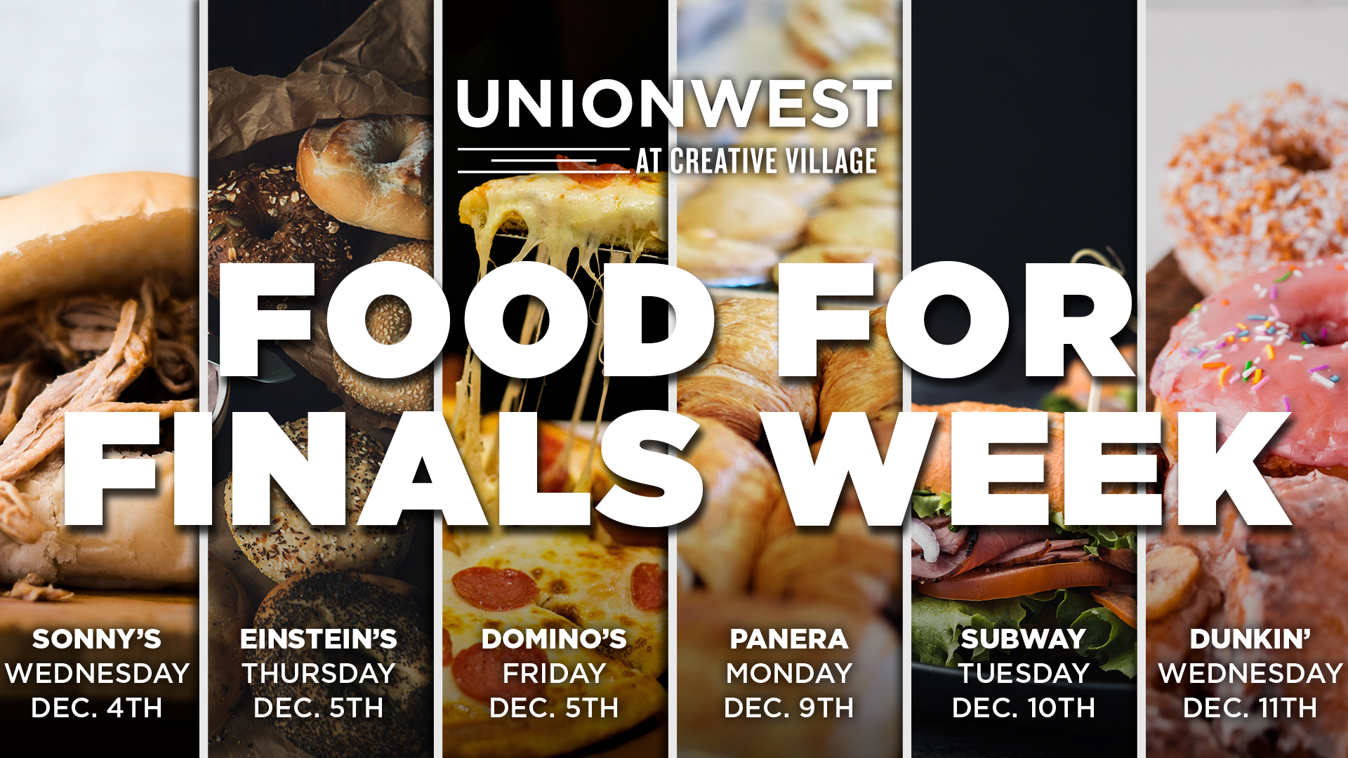 Residents Enjoy Free Food Throughout Finals • UnionWest at Creative