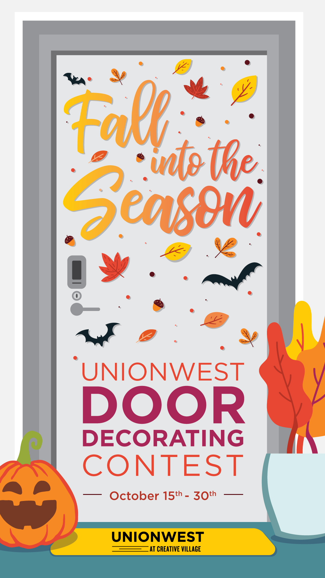 unionwest-fall-door-decorating-contest-starts-today-unionwest-at-creative-village-ucf